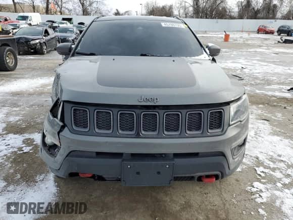2021 Jeep Compass Trailhawk with VIN 3C4NJDDB8MT553610, listed as a Copart auction lot 45709735 with 96,602 mi miles and Salvage title. Bid and sale history available at DreamBid. Image 5.