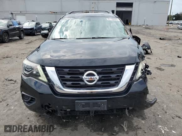 2017 Nissan Pathfinder S with VIN 5N1DR2MM6HC630529, listed as a Copart auction lot 81790665 with 124,206 mi miles and Salvage title. Bid and sale history available at DreamBid. Image 5.