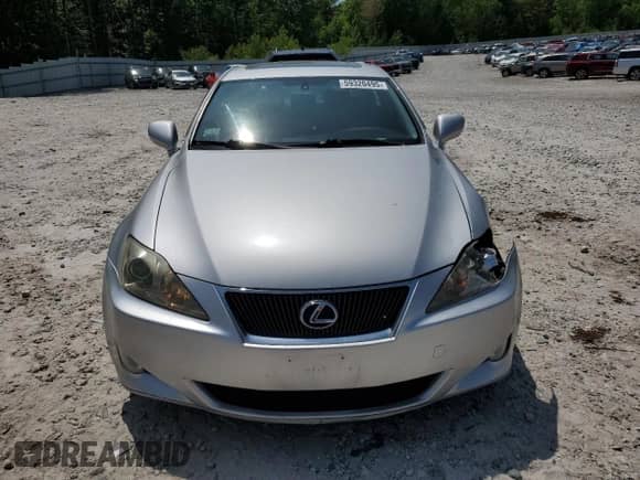 2006 Lexus IS 250 with VIN JTHCK262965004103, listed as a Copart auction lot 59320495 with 121,722 mi miles and Salvage title. Bid and sale history available at DreamBid. Image 5.