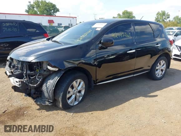 2014 Nissan Murano LE with VIN JN8AZ1MW0EW527284, listed as a IAAI auction lot 42942167 with 128,208 mi miles and . Bid and sale history available at DreamBid. Image 2.