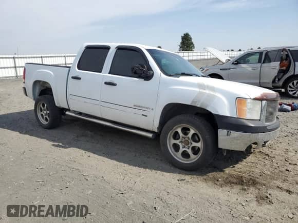 2007 GMC Sierra 1500 SLE1 with VIN 2GTEK13CX71642056, listed as a Copart auction lot 66962735 with 258,819 mi miles and Salvage title. Bid and sale history available at DreamBid. Image 4.