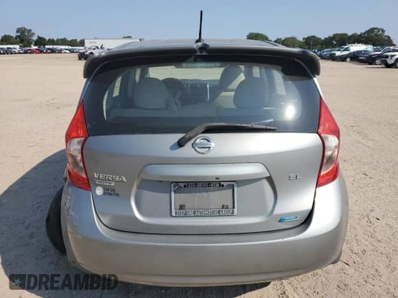 2014 Nissan Note S with VIN 3N1CE2CPXEL366242, listed as a Copart auction lot 80140065 with 128,363 mi miles and Non repairable. Bid and sale history available at DreamBid. Image 6.