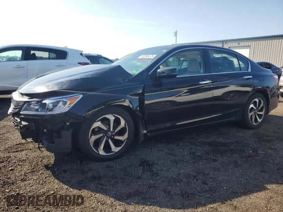 2016 Honda Accord EX-L with VIN 1HGCR2F90GA151236, listed as a Copart auction lot 63390475 with 51,099 mi miles and Salvage title. Bid and sale history available at DreamBid. Image 1.