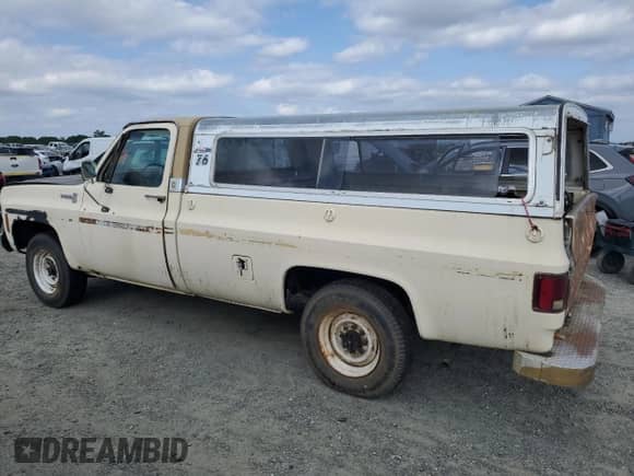 1976 Chevrolet Silverado 2500 with VIN CCL246Z150987, listed as a Copart auction lot 52773825 with 74,034 mi miles and Clean title. Bid and sale history available at DreamBid. Image 2.