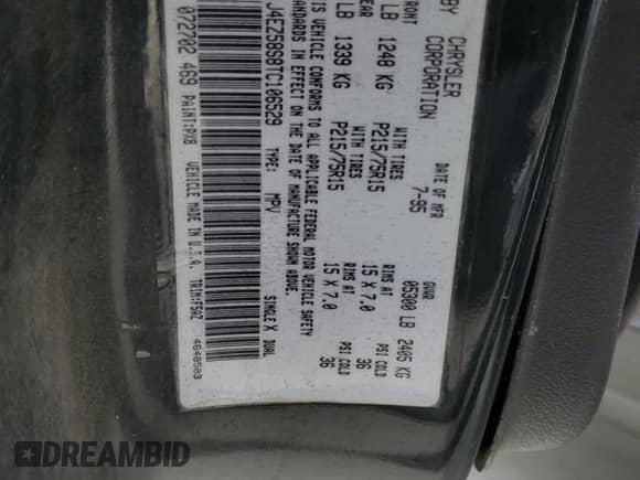 1996 Jeep Grand Cherokee с VIN 1J4EZ58S8TC106529, выставлен на аукционе Copart как лот 50163965 с пробегом 226 951 миль миль и Списание • Salvage title. История ставок и продаж доступна на DreamBid. Изображение 12.