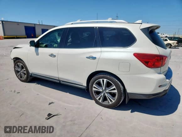 2019 Nissan Pathfinder S with VIN 5N1DR2MN6KC598536, listed as a Copart auction lot 71466835 with 123,815 mi miles and Salvage title. Bid and sale history available at DreamBid. Image 2.