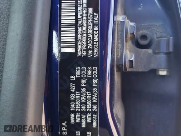 2018 Jeep Renegade Latitude with VIN ZACCJABBXJPH57398, listed as a Copart auction lot 68658815 with 89,223 mi miles and Salvage title. Bid and sale history available at DreamBid. Image 12.