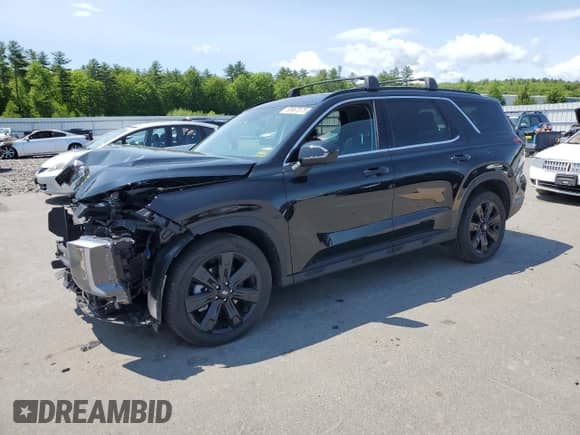 2025 Hyundai Palisade XRT with VIN KM8R3DGE6SU903851, listed as a Copart auction lot 58967075 with 5,965 mi miles and Salvage title. Bid and sale history available at DreamBid. Image 1.