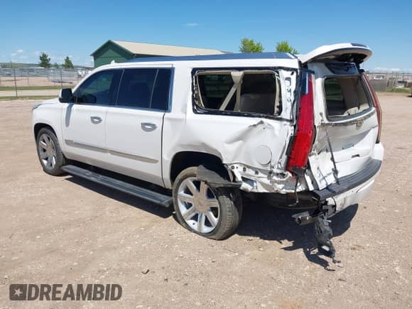 2017 Cadillac Escalade ESV Premium Luxury with VIN 1GYS4JKJXHR137702, listed as a IAAI auction lot 42344804 with 158,048 mi miles and . Bid and sale history available at DreamBid. Image 3.