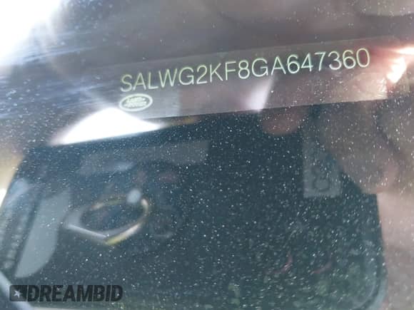 2016 Land Rover Range Rover Sport SE с VIN SALWG2KF8GA647360, выставлен на аукционе IAAI как лот 42029675 с пробегом 156 449 миль миль и . История ставок и продаж доступна на DreamBid. Изображение 9.