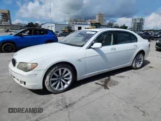 2008 BMW 7 Series 750Li with VIN WBAHN83548DT83517, listed as a Copart auction lot 85383475 with Not provided miles and Salvage title. Bid and sale history available at DreamBid. Image 1.