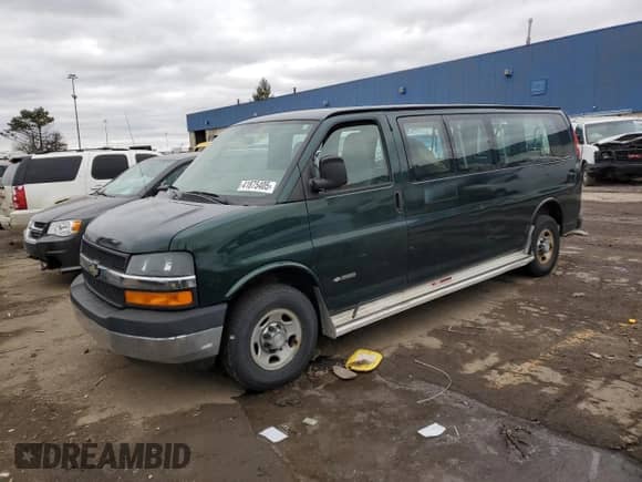 2006 Chevrolet Express Passenger с VIN 1GAHG39U161249733, выставлен на аукционе Copart как лот 41875405 с пробегом 169 037 миль миль и Чистый • Clean title. История ставок и продаж доступна на DreamBid. Изображение 1.