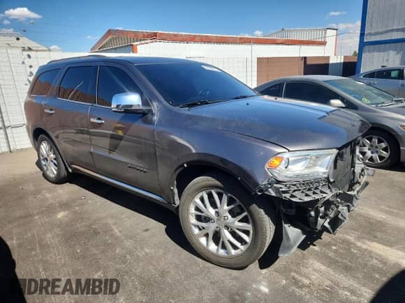 2014 Dodge Durango Citadel with VIN 1C4RDHEG8EC597582, listed as a Copart auction lot 84659155 with 118,159 mi miles and Salvage title. Bid and sale history available at DreamBid. Image 4.