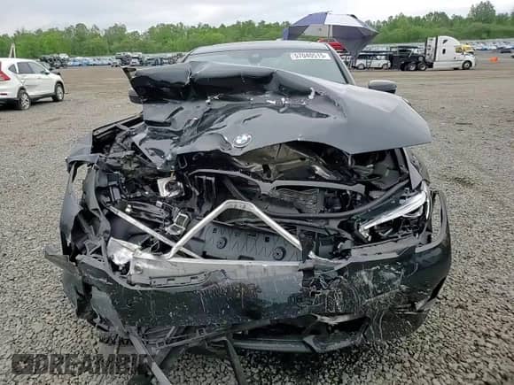 2020 BMW 3 Series 330i xDrive with VIN WBA5R7C08LFH47606, listed as a Copart auction lot 57040515 with 43,333 mi miles and Salvage title. Bid and sale history available at DreamBid. Image 13.