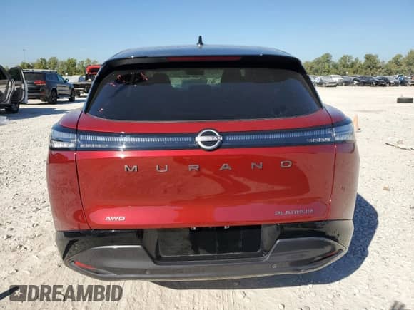 2025 Nissan Murano Platinum с VIN 5N1AZ3DT4SC121353, выставлен на аукционе Copart как лот 87254425 с пробегом 3 274 миль миль и Чистый • Clean title. История ставок и продаж доступна на DreamBid. Изображение 6.