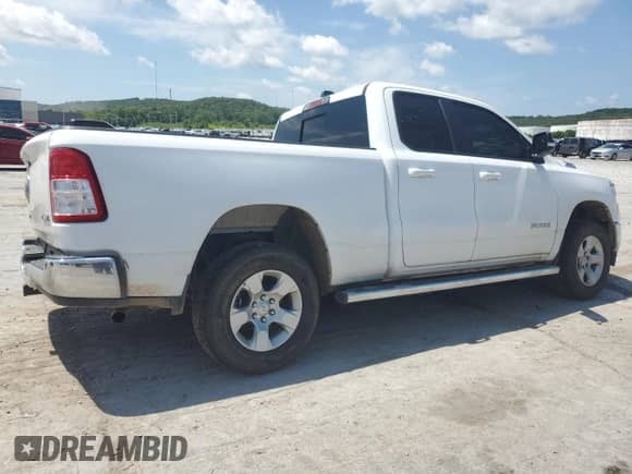 2022 Ram 1500 Big Horn with VIN 1C6RRFBG3NN293291, listed as a Copart auction lot 64593675 with 74,616 mi miles and Salvage title. Bid and sale history available at DreamBid. Image 3.