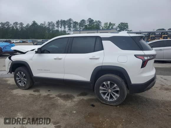 2025 Chevrolet Equinox FWD LT с VIN 3GNAXHEG0SL171459, выставлен на аукционе Copart как лот 59282195 с пробегом 6 152 миль миль и Списание • Salvage title. История ставок и продаж доступна на DreamBid. Изображение 2.