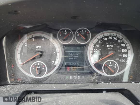 2009 Dodge 1500 SLT with VIN 1D3HV13T29S720246, listed as a Copart auction lot 65428945 with 180,954 mi miles and Non repairable. Bid and sale history available at DreamBid. Image 9.
