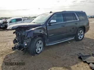 2017 Chevrolet Tahoe Premier with VIN 1GNSCCKC3HR219574, listed as a Copart auction lot 61045345 with 124,927 mi miles and Salvage title. Bid and sale history available at DreamBid. Image 1.