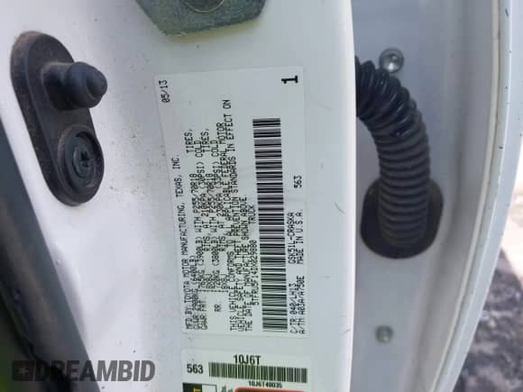2013 Toyota Tundra z VIN 5TFRU5F14DX029880, wystawiony jako IAAI lot #43081536 z przebiegiem 198 758 mil mil oraz . Historia ofert i sprzedaży dostępna na DreamBid. Obrazek 9.