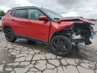 2019 Jeep Compass Altitude with VIN 3C4NJCBB0KT658703, listed as a Copart auction lot 62906995 with 80,898 mi miles and Salvage title. Bid and sale history available at DreamBid. Image 1.