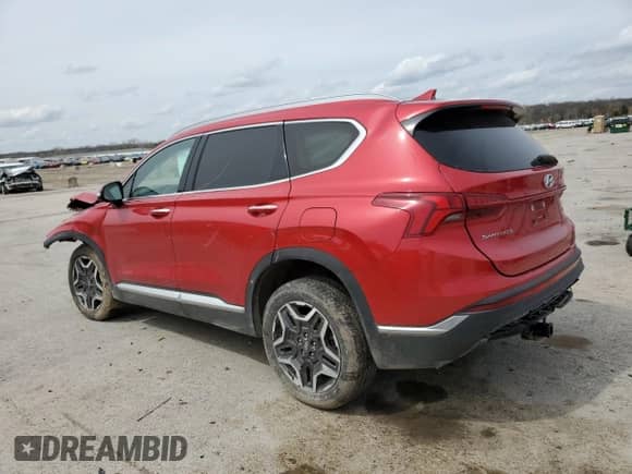 2021 Hyundai Santa Fe Limited with VIN 5NMS44AL5MH321809, listed as a Copart auction lot 50987225 with Not provided miles and Salvage title. Bid and sale history available at DreamBid. Image 2.