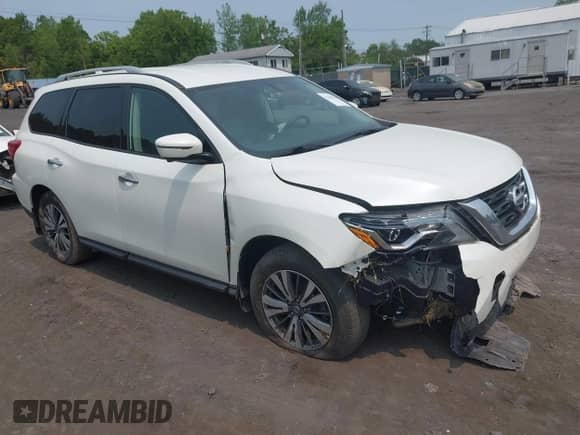2019 Nissan Pathfinder SV with VIN 5N1DR2MM5KC615110, listed as a IAAI auction lot 42399030 with 129,844 mi miles and . Bid and sale history available at DreamBid. Image 1.