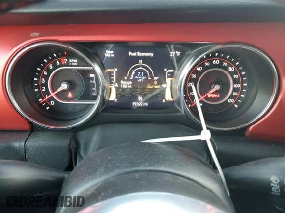 2022 Jeep Wrangler Unlimited Rubicon with VIN 1C4HJXFG4NW125164, listed as a Copart auction lot 89397015 with 39,322 mi miles and Salvage title. Bid and sale history available at DreamBid. Image 9.