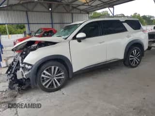2024 Nissan Pathfinder Platinum с VIN 5N1DR3DKXRC247652, выставлен на аукционе Copart как лот 67586155 с пробегом Не указан миль и Списание • Salvage title. История ставок и продаж доступна на DreamBid. Изображение 1.