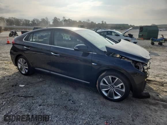 2017 Hyundai Ioniq Limited with VIN KMHC85LC3HU045927, listed as a Copart auction lot 68738455 with Not provided miles and Salvage title. Bid and sale history available at DreamBid. Image 4.