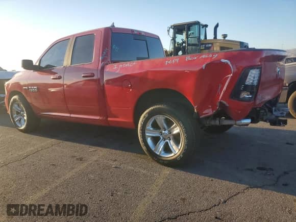 2014 Ram 1500 Sport with VIN 1C6RR6HT0ES441953, listed as a Copart auction lot 43285195 with 107,971 mi miles and Salvage title. Bid and sale history available at DreamBid. Image 2.