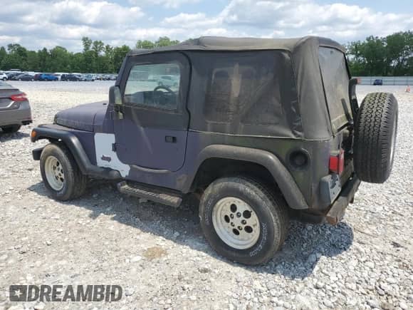 1997 Jeep Wrangler Sport with VIN 1J4FY19S8VP446600, listed as a Copart auction lot 60625905 with 70,322 mi miles and Clean title. Bid and sale history available at DreamBid. Image 2.