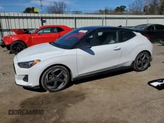 2019 Hyundai Veloster Turbo R-Spec z VIN KMHTH6AB7KU012579, wystawiony jako Copart lot #45936335 z przebiegiem 43 030 mil mil oraz Szkoda całkowita • Salvage title. Historia ofert i sprzedaży dostępna na DreamBid. Obrazek 1.