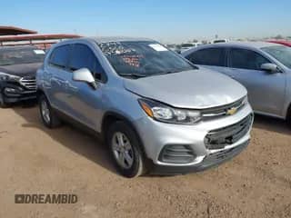 2022 Chevrolet Trax LS with VIN KL7CJKSMXNB555858, listed as a IAAI auction lot 41535285 with 75,468 mi miles and . Bid and sale history available at DreamBid. Image 1.