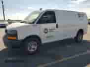 2021 Chevrolet Express Cargo with VIN 1GCWGAFP2M1249335, listed as a Copart auction lot 65965855 with 55,100 mi miles and Salvage title. Bid and sale history available at DreamBid. Image 1.