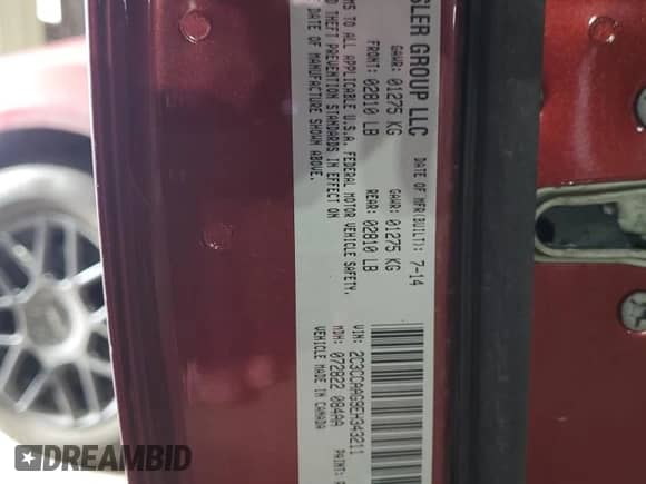 2014 Chrysler 300 с VIN 2C3CCAAG9EH343211, выставлен на аукционе Copart как лот 82694835 с пробегом 89 062 миль миль и Чистый • Clean title. История ставок и продаж доступна на DreamBid. Изображение 12.