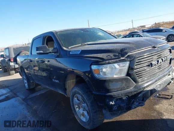 2021 Ram 1500 Big Horn with VIN 1C6SRFMTXMN663212, listed as a IAAI auction lot 41331433 with Not provided miles and . Bid and sale history available at DreamBid. Image 12.