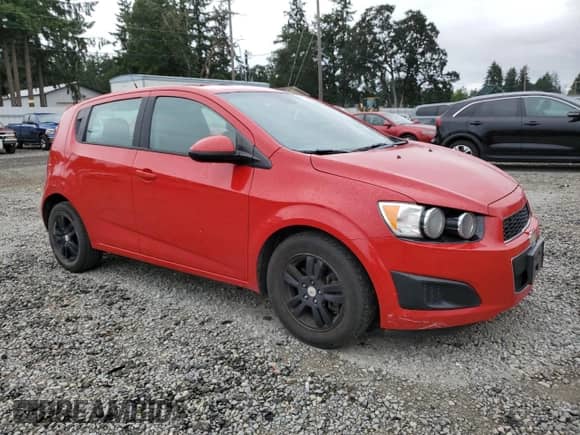 2012 Chevrolet Sonic LS with VIN 1G1JB6SH6C4120122, listed as a Copart auction lot 61784985 with 160,048 mi miles and Salvage title. Bid and sale history available at DreamBid. Image 4.
