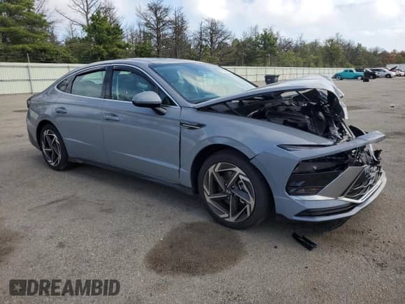 2025 Hyundai Sonata SEL Convenience z VIN KMHL14JA7SA454943, wystawiony jako Copart lot #81751865 z przebiegiem 5 136 mil mil oraz Szkoda całkowita • Salvage title. Historia ofert i sprzedaży dostępna na DreamBid. Obrazek 4.