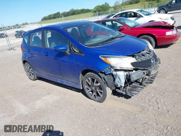 2015 Nissan Note S with VIN 3N1CE2CP7FL363381, listed as a IAAI auction lot 43075695 with 211,559 mi miles and . Bid and sale history available at DreamBid. Image 1.