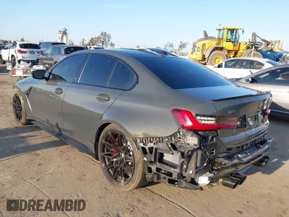 2025 BMW M3 Competition xDrive with VIN WBS33HJ04SFU25148, listed as a IAAI auction lot 41942920 with 1,166 mi miles and . Bid and sale history available at DreamBid. Image 3.