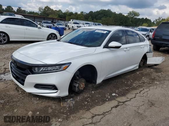 2018 Honda Accord EX-L with VIN 1HGCV1F65JA013873, listed as a Copart auction lot 84445295 with 80,491 mi miles and Salvage title. Bid and sale history available at DreamBid. Image 1.