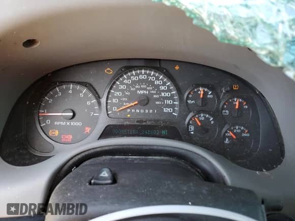 2008 Chevrolet TrailBlazer 2LT с VIN 1GNDS13SX82241313, выставлен на аукционе Copart как лот 69173174 с пробегом 242 683 миль миль и Списание • Salvage title. История ставок и продаж доступна на DreamBid. Изображение 9.