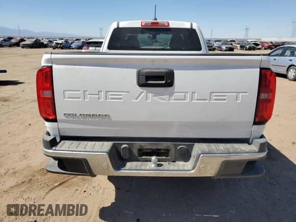 2021 Chevrolet Colorado 2WD Work Truck with VIN 1GCHSBEA9M1137030, listed as a Copart auction lot 72273414 with 57,679 mi miles and Salvage title. Bid and sale history available at DreamBid. Image 6.