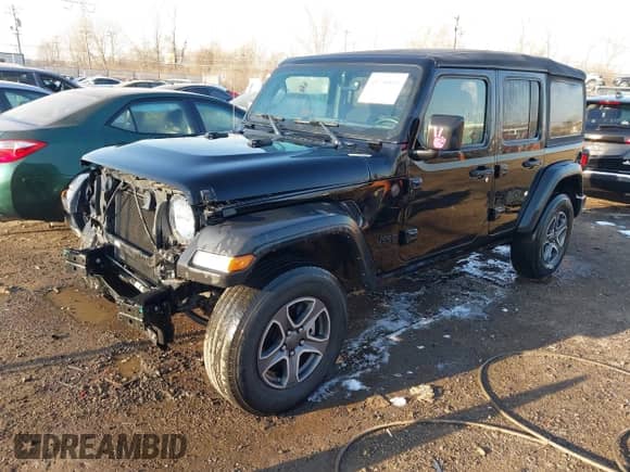 2022 Jeep Wrangler Unlimited Sport S с VIN 1C4HJXDG5NW135060, выставлен на аукционе IAAI как лот 41738841 с пробегом 33 322 миль миль и . История ставок и продаж доступна на DreamBid. Изображение 2.