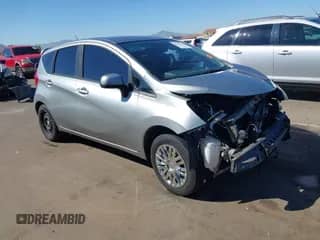 2014 Nissan Note S Plus with VIN 3N1CE2CP0EL361714, listed as a IAAI auction lot 43335714 with 104,679 mi miles and . Bid and sale history available at DreamBid. Image 1.