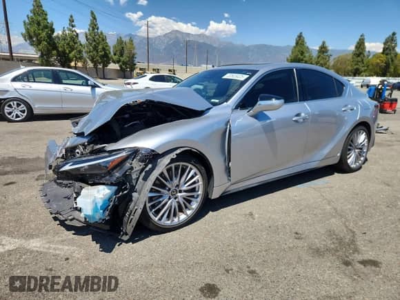 2022 Lexus IS 300 z VIN JTHDA1D24N5119484, wystawiony jako Copart lot #70503405 z przebiegiem 27 040 mil mil oraz Szkoda całkowita • Salvage title. Historia ofert i sprzedaży dostępna na DreamBid. Obrazek 1.