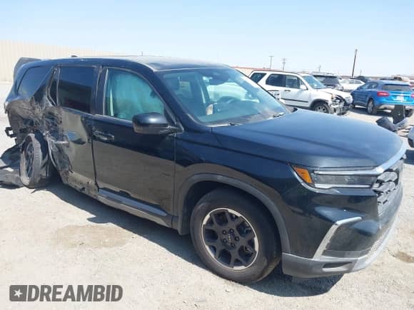 2025 Honda Pilot EX-L с VIN 5FNYG2H49SB002979, выставлен на аукционе IAAI как лот 42571340 с пробегом 10 598 миль миль и . История ставок и продаж доступна на DreamBid. Изображение 1.