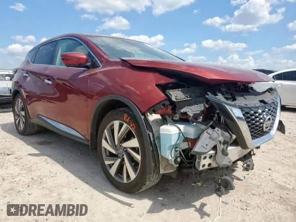 2021 Nissan Murano SL with VIN 5N1AZ2CS7MC100664, listed as a Copart auction lot 65495725 with 59,904 mi miles and Salvage title. Bid and sale history available at DreamBid. Image 4.