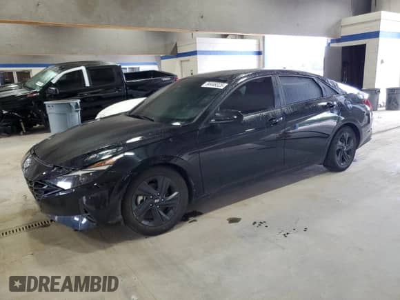 2022 Hyundai Elantra Blue with VIN KMHLM4AJ0NU025864, listed as a Copart auction lot 84449325 with 48,263 mi miles and Clean title. Bid and sale history available at DreamBid. Image 1.